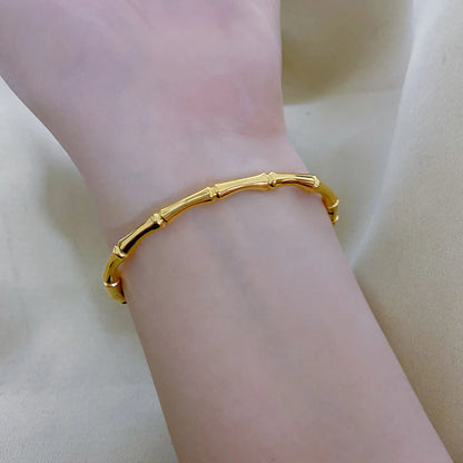 Titanium Steel Gold Bracelet, Fashionable Classic Style, Stainless Steel Bracelet -1pc