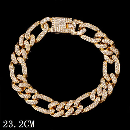 Iced Out Chunky Cuban Chain Anklets For Women