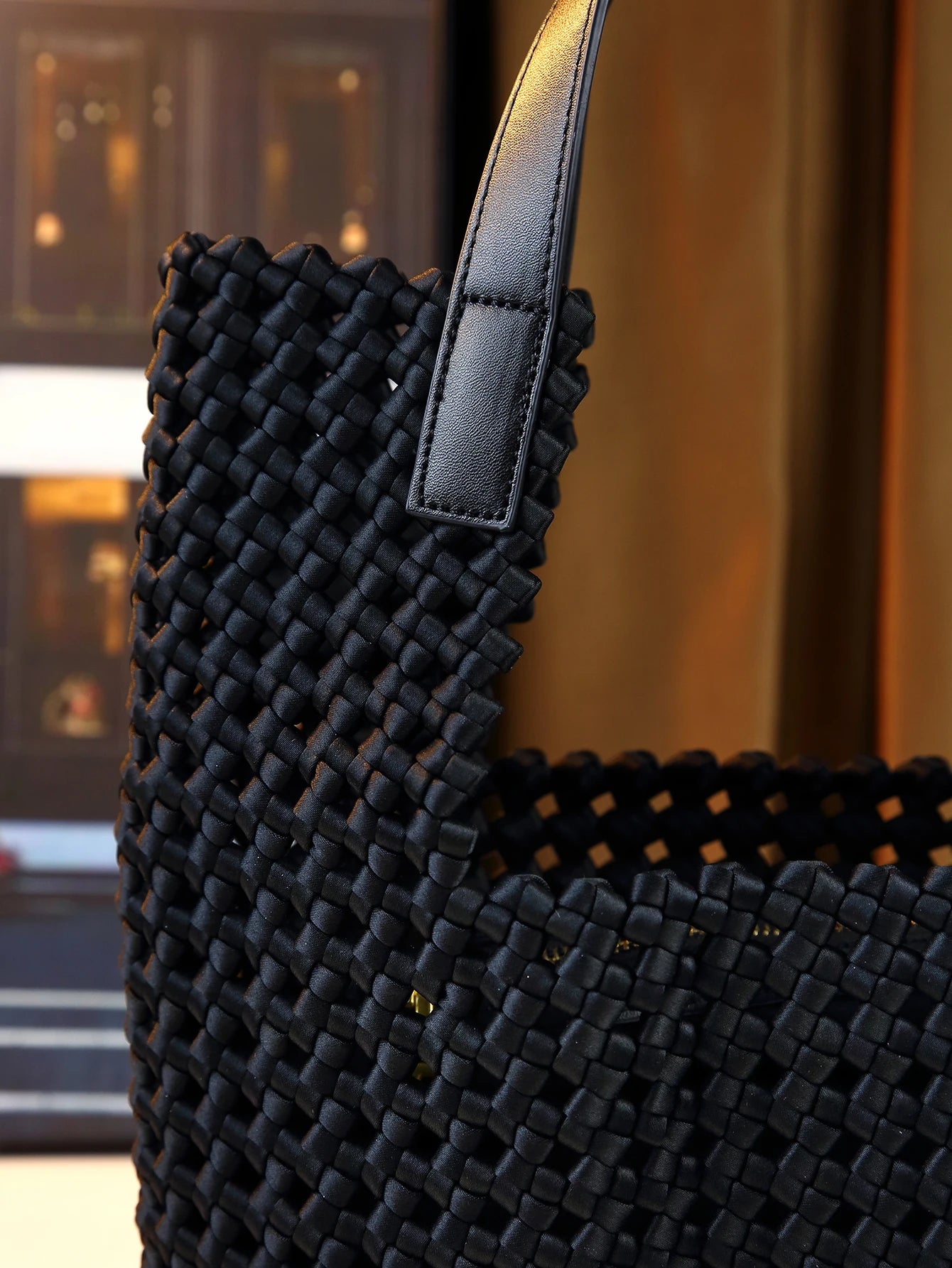 Woven Handbag Casual Commuter Mother-Child Bag Shoulder Underarm Bag