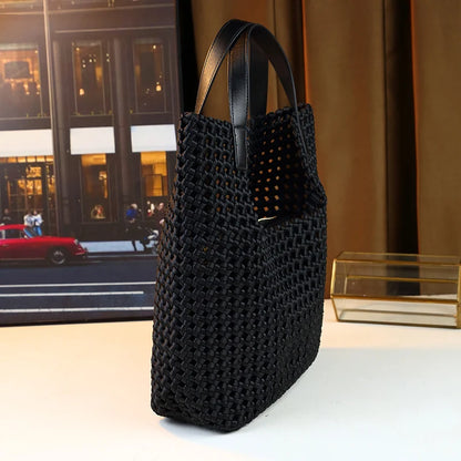 Woven Handbag Casual Commuter Mother-Child Bag Shoulder Underarm Bag