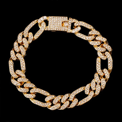 Iced Out Chunky Cuban Chain Anklets For Women