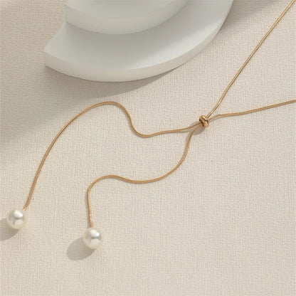 Pearl Adjustable Chain Necklace for women