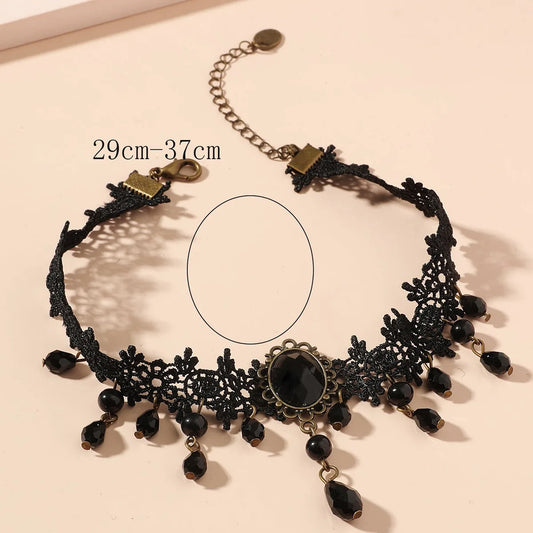 Vintag Classic Gothic Lace Choker for Women