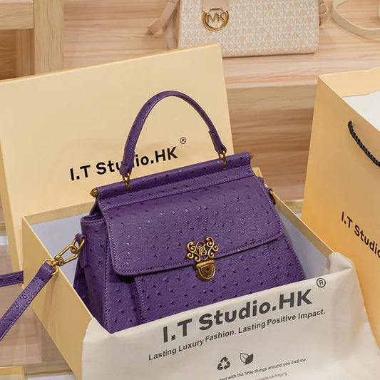 Women's handbag large capacity high-end feeling light luxury designer crossbody bag
