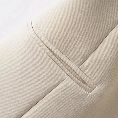 Short Vest Top Women's Diagonal Button Versatile Workplace Elegant Vest Jacket Top