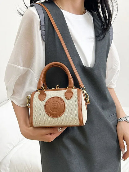 Summer Women's Canvas Bag - Niche Pillow Design, Fashionable for Commuting, Versatile Handbag