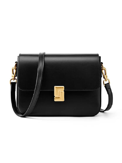 Genuine Leather Women Crossbody Bag Luxury Design Small Square Bag Cowhide Women's Bag