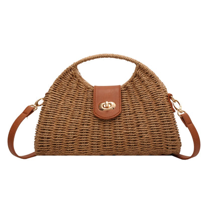 Women Crossbody Bags Handmade Summer Woven Shell Hand-Woven Bag