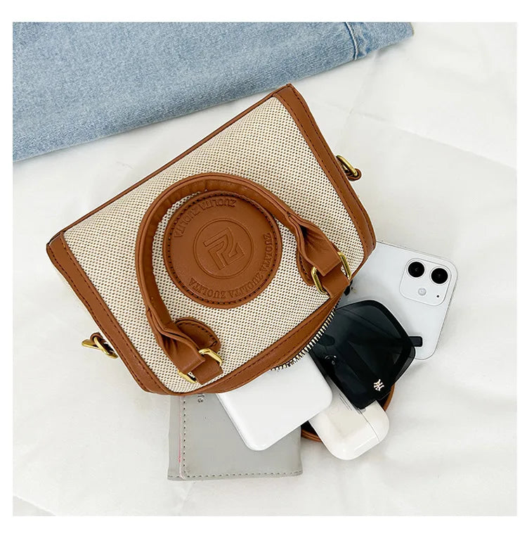Summer Women's Canvas Bag - Niche Pillow Design, Fashionable for Commuting, Versatile Handbag