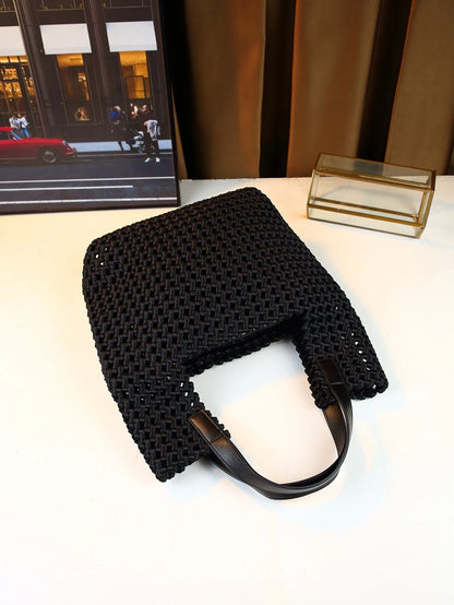 Woven Handbag Casual Commuter Mother-Child Bag Shoulder Underarm Bag
