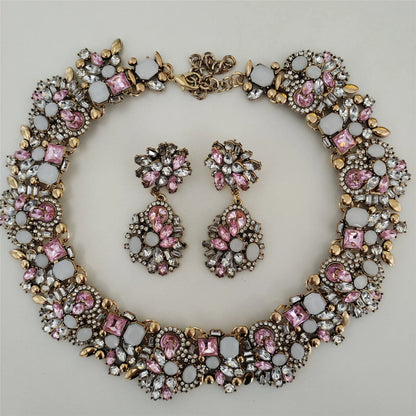 Crystal Rhinestone Large Collar Big Big Choker Necklace for Women