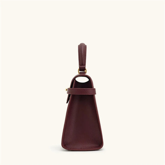 Women's Handbag Elise Designer Burgundy Handbag Large Square Crossbody Bag High-end Women's Bag