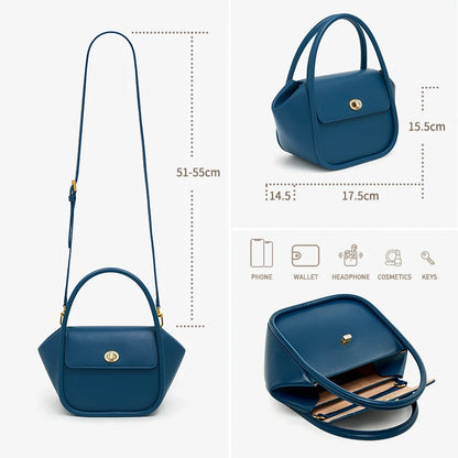 WOMEN'S HANDBAG WINTER WOOL EVENING LEATHER ORIGINAL STYLE LUXURY BRAND PURSE SHOULDER BAG