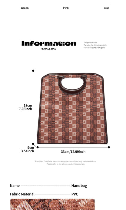 Women's Tote Bag Retro Printed Design Foldable Wallet Handbag