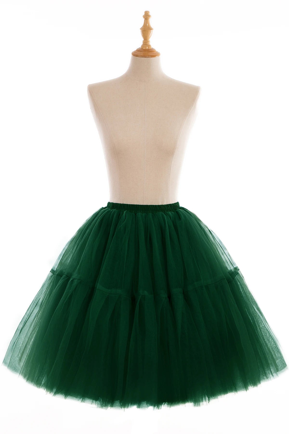 Fluffy Tulle Skirt Petticoat Adult Elastic Waist Underskirt Layers Bridal Midi Tutu Skirts Women Prom Evening