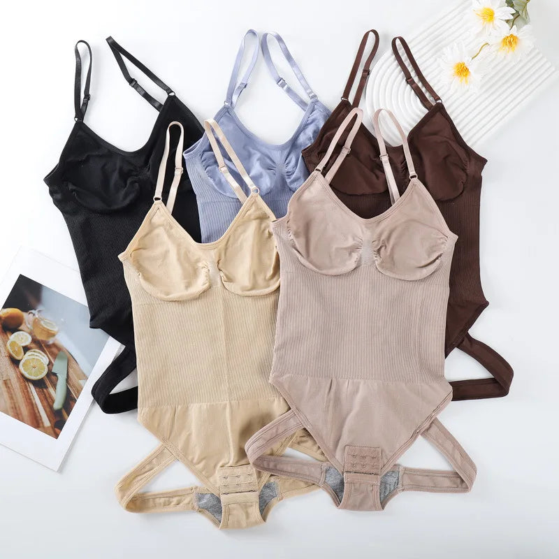 Women Bodysuit Shapewear Tummy Control Fajas Body Shaper Waist Trainer