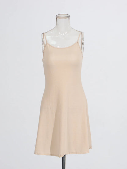 Solid Spliced Appliques Loose Maxi Dress For Women O Neck Sleeveless High Waist Dress