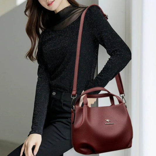 Genuine Tote Bag Leather Luxury Handbag High Quality Ladies Crossbody Handbag