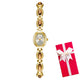 gold white box