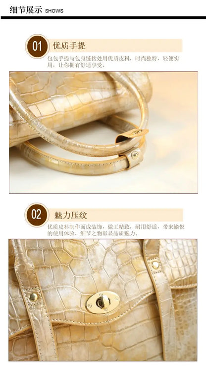 Luxury Designer Brand New High Quality Cowhide Large Capacity Crossbody Bag