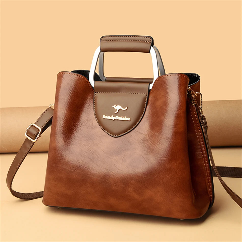Genuine Brand Tote Bag Leather Luxury Handbags Women