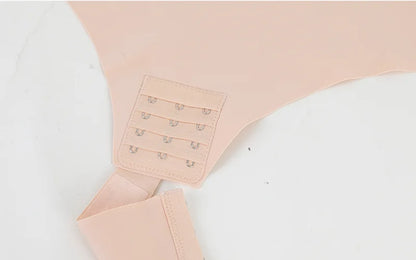 Removable Strap Women Tummy Control Shapewear Thong Front Closure Butt Lifter Removable Strap Padded Full Body Shaper