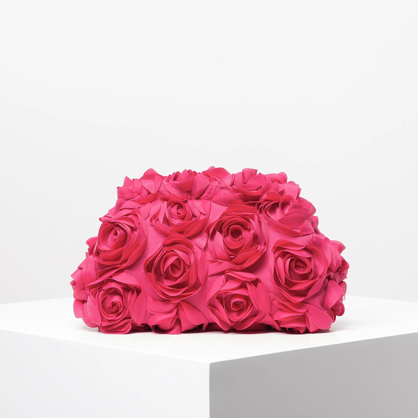 Elegant Red Rose Clutch bag, Wedding Party Dinner Purse