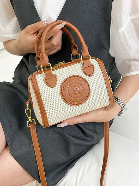 Summer Women's Canvas Bag - Niche Pillow Design, Fashionable for Commuting, Versatile Handbag
