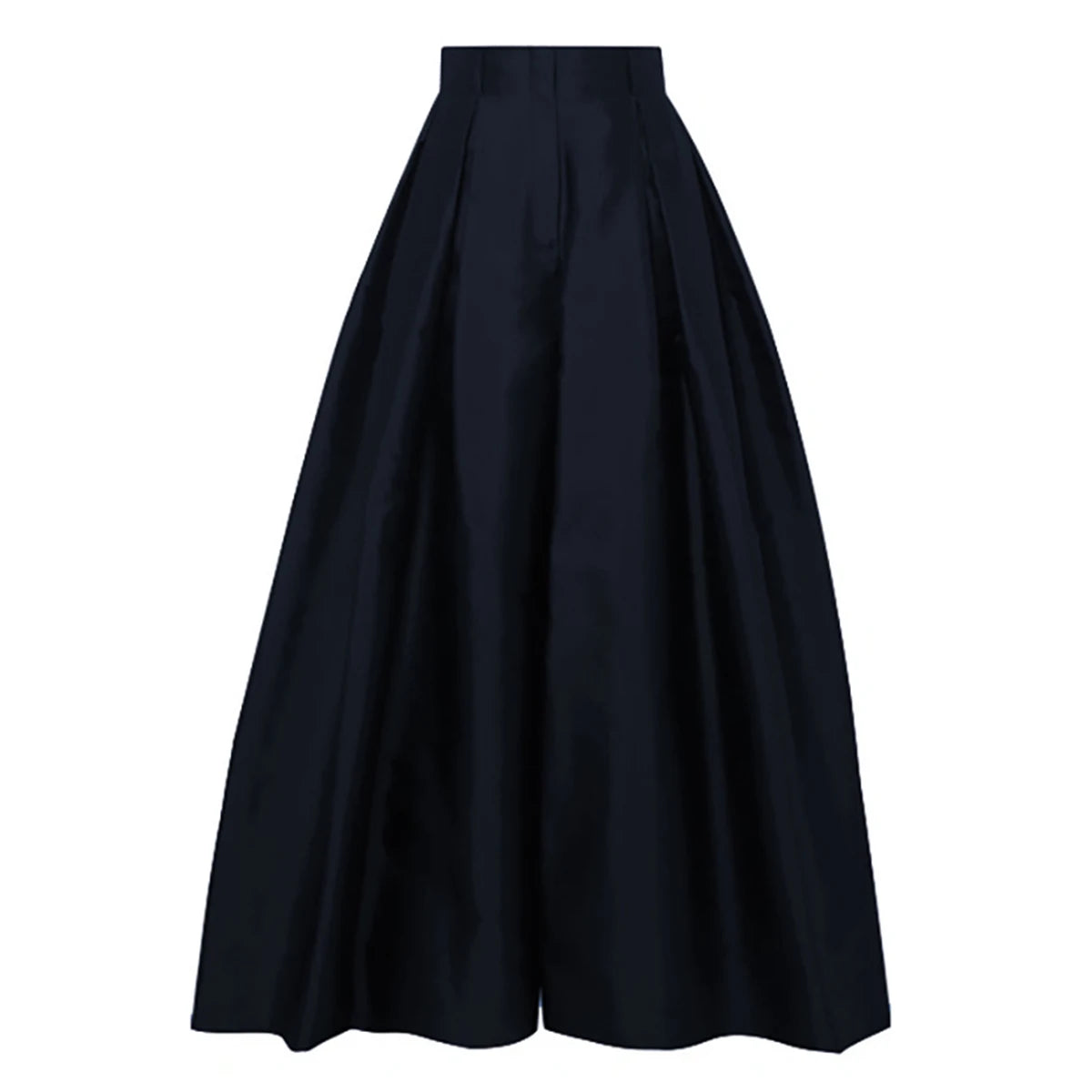 Urban Casual Loose High Waisted Solid Color Wide Leg Pants For Women Office Pants