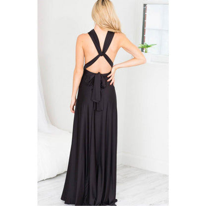 Multiway Wrap Convertible Boho Maxi Dress Bridesmaid Infinity Robe Dresses