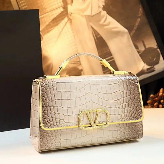 Classic Solid Color Luxury Tote Bag High-End Crossbody Bag Messenger Bag