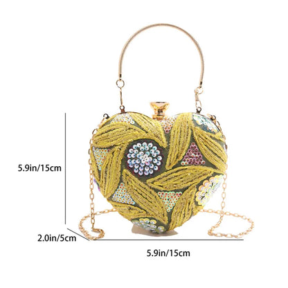 Luxury Gold Clutch Bags for Women Evening Purse Designer Crossbody Bag