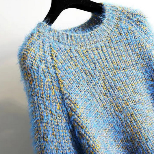 Casual Y2K Knitting Long Sleeve Pullovers For Women Vintage Loose Fit Knitwear