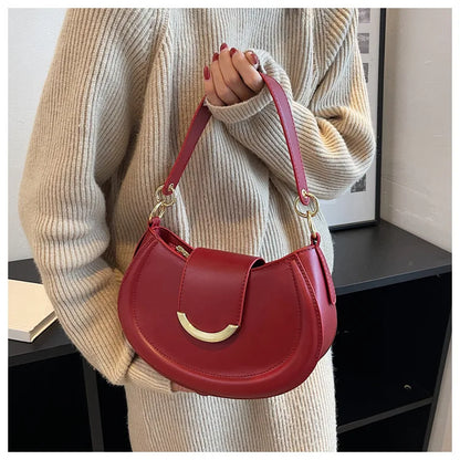 Armpit Shoulder Side Bags for Women Trend Leather Small Underarm Crossbody Handbags