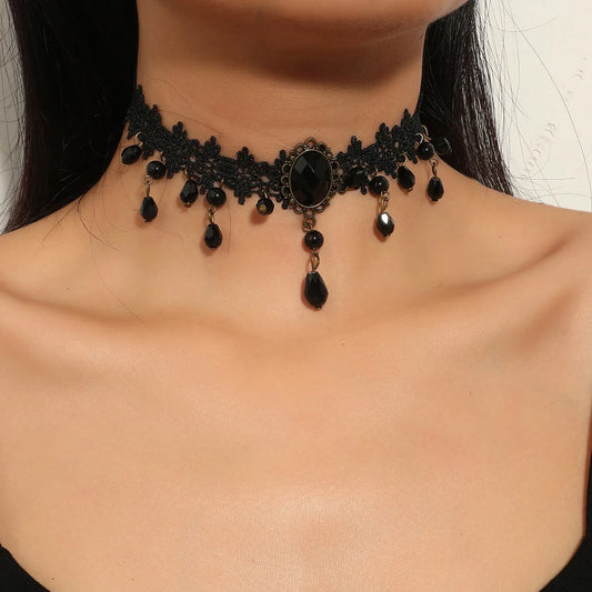 Vintag Classic Gothic Lace Choker for Women