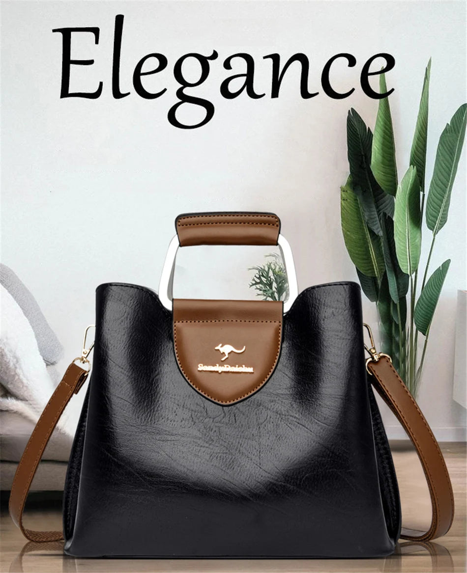Genuine Brand Tote Bag Leather Luxury Handbags Women