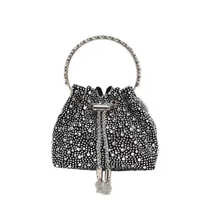 Wedding Party Clutch Purse Glitter Shiny Diamond Banquet Bag Chain Bag