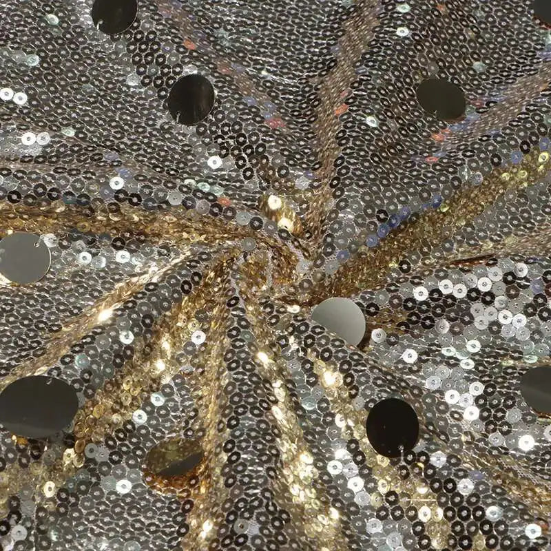 Solid Patchwork Sequins Chic Skirts For Women High Waist Zipper A Line Skirts