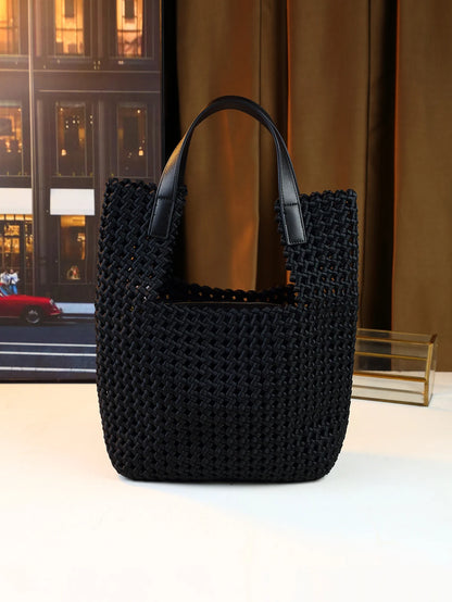 Woven Handbag Casual Commuter Mother-Child Bag Shoulder Underarm Bag