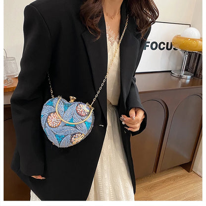 Luxury Gold Clutch Bags for Women Evening Purse Designer Crossbody Bag