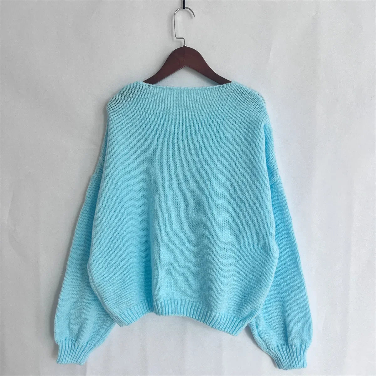 Elegant Knitted Cardigan Sweater Women's Lace up Cardigan