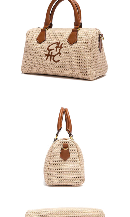 Women's Shoulder Bag New Breathable Fabric Handbag Luxury Vacation Beach Bag