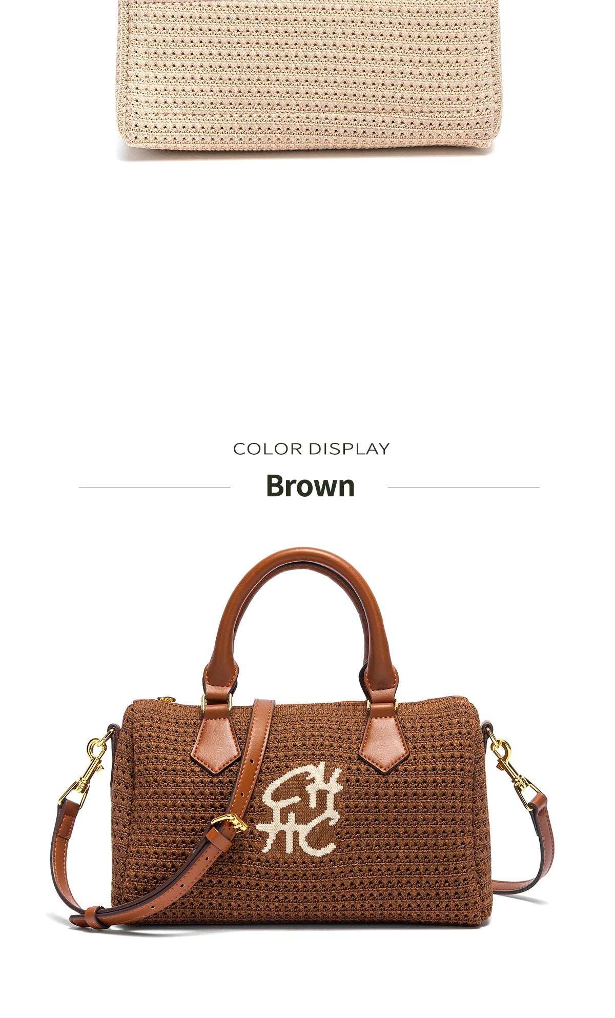 Women's Shoulder Bag New Breathable Fabric Handbag Luxury Vacation Beach Bag