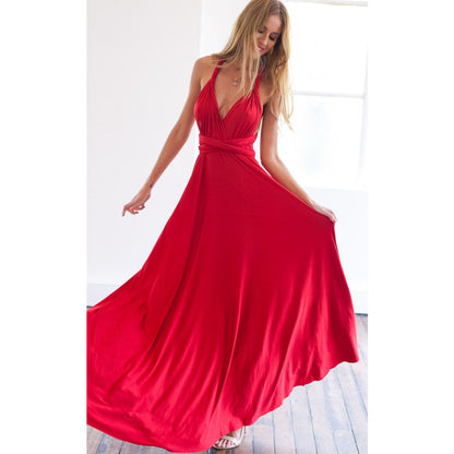 Multiway Wrap Convertible Boho Maxi Dress Bridesmaid Infinity Robe Dresses