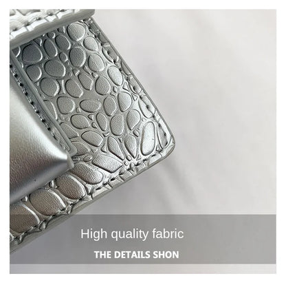 Ladies Shoulder Bag High Quality PU Stone Pattern Crossbody Bag for Women Armpit Clutch