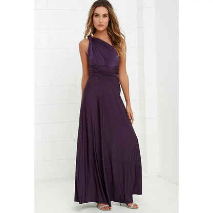 Multiway Wrap Convertible Boho Maxi Dress Bridesmaid Infinity Robe Dresses
