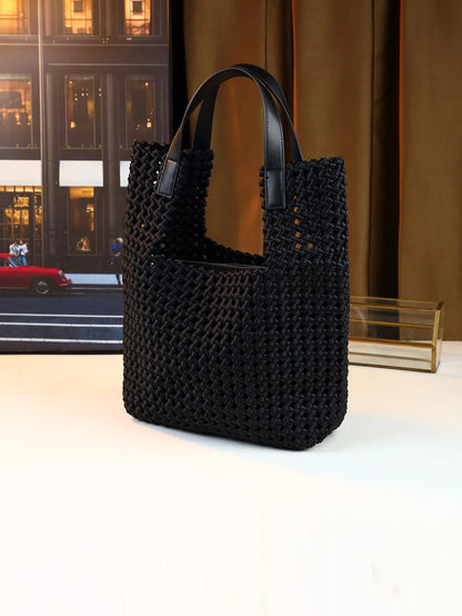 Woven Handbag Casual Commuter Mother-Child Bag Shoulder Underarm Bag