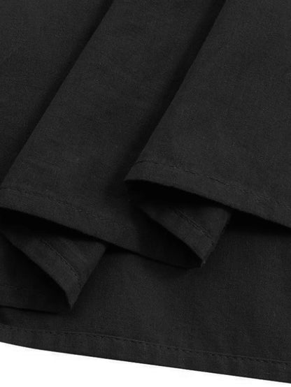 Women's Patchwork Solid Color Loose Skirt; Commuting Casual Cake Skirt; Elastic Waist Elegant Skirt