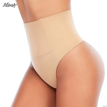 Seamless Thong Shapewear for Women Tummy Control Body Shaper Panties Girdle High Waist Briefs