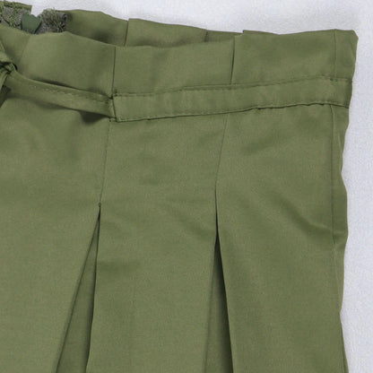 Sexy Zip Crop Camisole and High Waisted Drawstring Wide Leg Trousers 2 Piece Women Pants Suit Streetwear